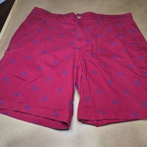 Boca Men's Red Anchor Print Shorts 2820